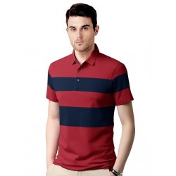 Mens Colorblocked Polo T-Shirt