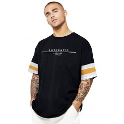 Men's Cottoblend Half Sleeve Printed Oversized Drop Shoulder T-Shirt