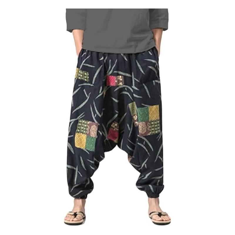 Men's Loose Fit Cotton Trousers