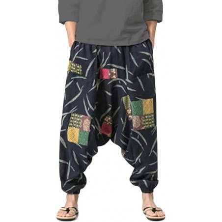 Men's Loose Fit Cotton Trousers