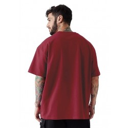 Men's Oversized Cottonblend Half Sleeve Printed Tshirt