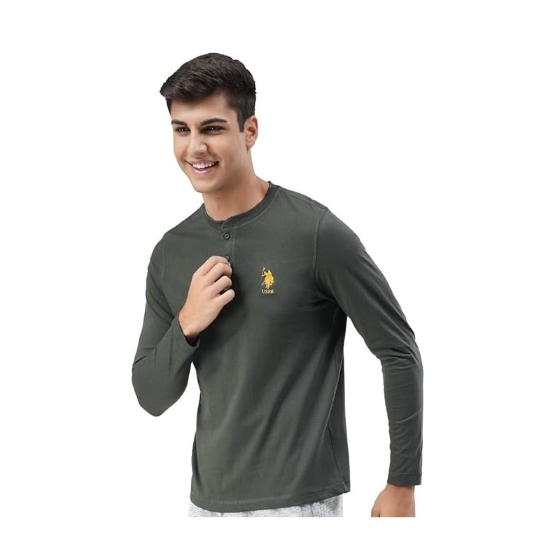 Men Comfort Fit Heathered Cotton I655 T-Shirt - Pack of 1