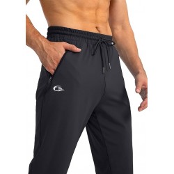 Men's Trackpants with Zipper Pockets Joggers Athletic Pants