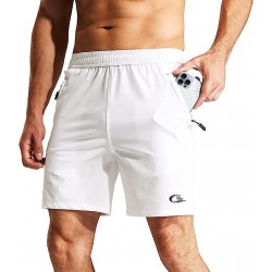 Men's Outdoor Quick Dry Lightweight Sports Shorts Zipper Pockets