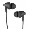Ear Wired Headphones with Mic (Black)