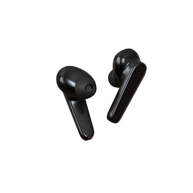 Bluetooth 5.0 Truly Wireless in Ear Earbuds, Touch Controls, Voice Assistant, Optional Single Side Use Black