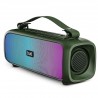 Bluetooth Speaker with 12W RMS Stereo Sound, LED Lights, Up to 8 HRS Playtime