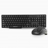 107 USB Wireless Keyboard and Mouse Set with Nano Receiver (Black)