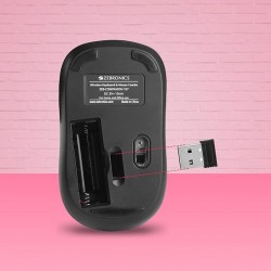 107 USB Wireless Keyboard and Mouse Set with Nano Receiver (Black)