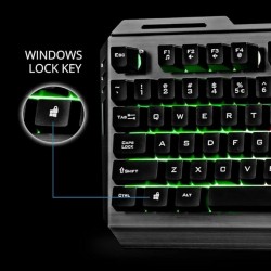 Gaming Keyboard and Mouse Combo (USB, Braided Cable)