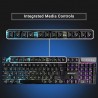 Gaming Keyboard and Mouse Combo,Gold Plated USB, Braided Cable,Multicolour LEDs/Gaming Mouse with breathing LEDs and 3200 DPI