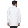 Apron Lab Coat Wrinkle Resistant Poly Cotton Unisex Full Sleeves